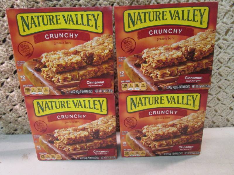lot 168 image: 4 Boxes of Nature Valley Crunchy Ci...
