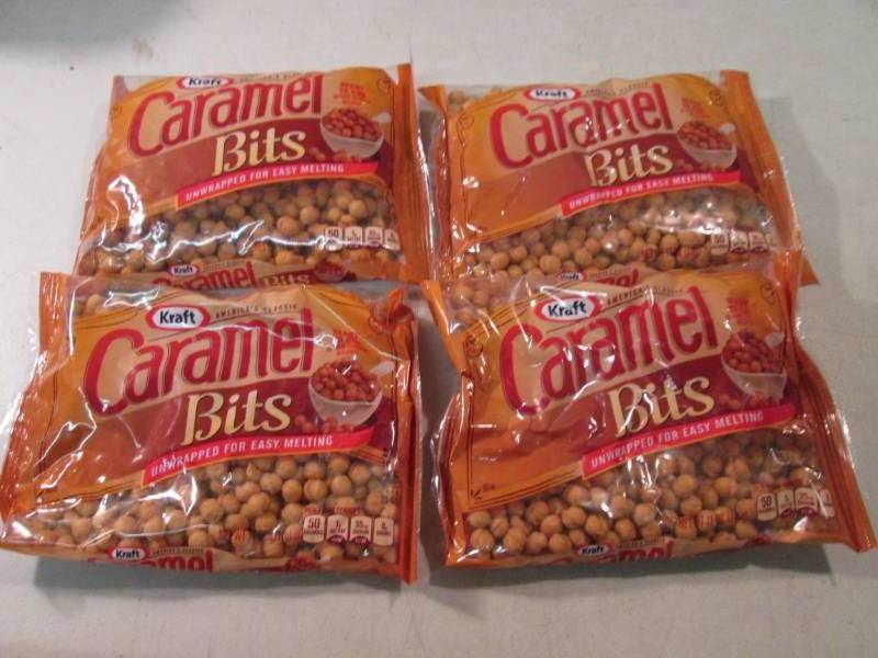 lot 174 image: 4 Bags of Kraft Caramel Bits Best b...