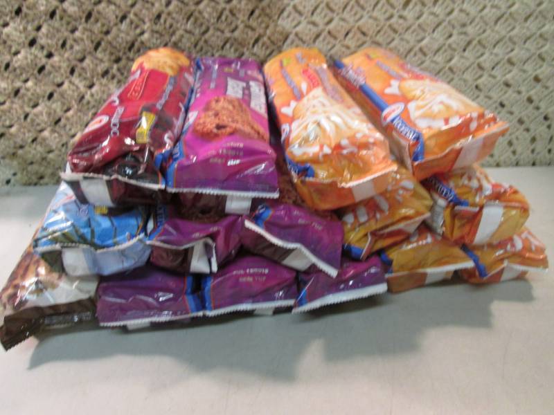 lot 180 image: 15 Packs of Misc Cookies best by Ju...