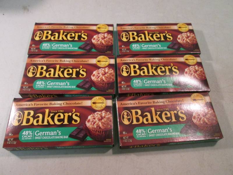 lot 186 image: 6 Boxes of Bakers Germans Sweet Cho...