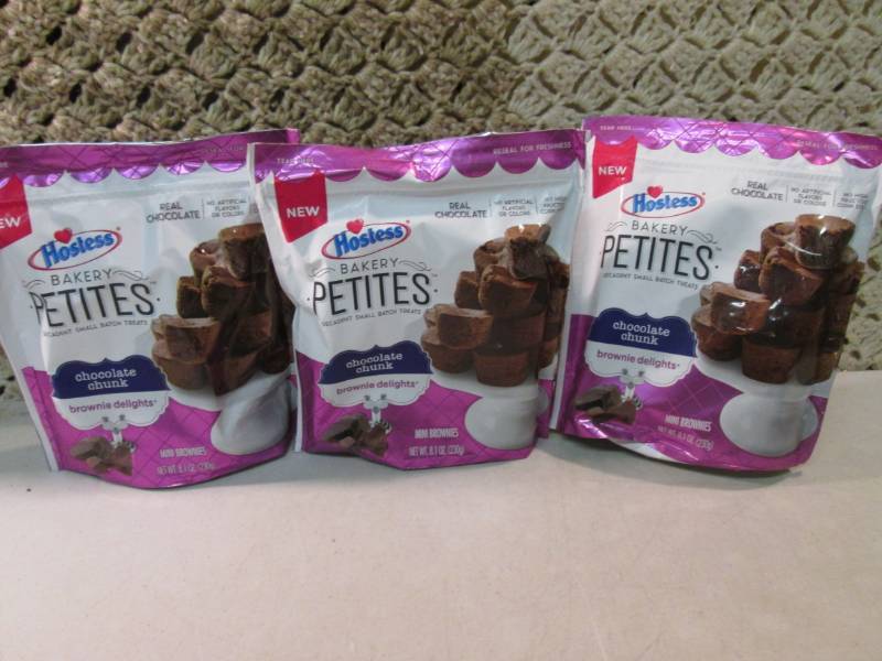 lot 193 image: 3 Bags of Hostess Bakery Petites Ch...