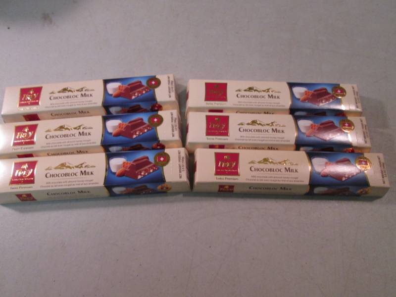 lot 203 image: 6 Frey Swiss Premium Chocobloc Milk...