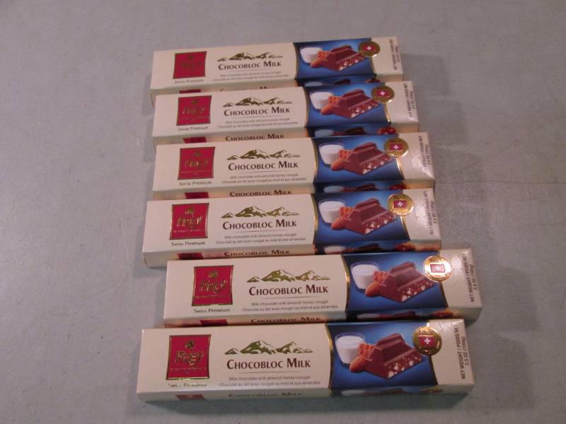 lot 204 image: 6 Frey Swiss Premium Chocobloc Milk...