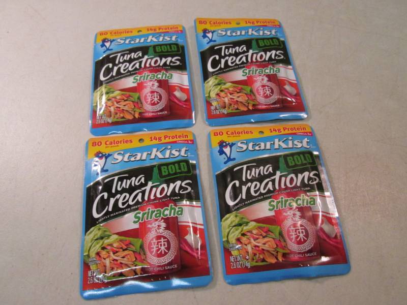 lot 209 image: 4 Pouches of Starkist Bold Tuna Cre...