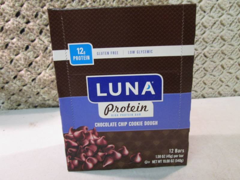 lot 216 image: Box of 12 Luna High Protein Chocola...