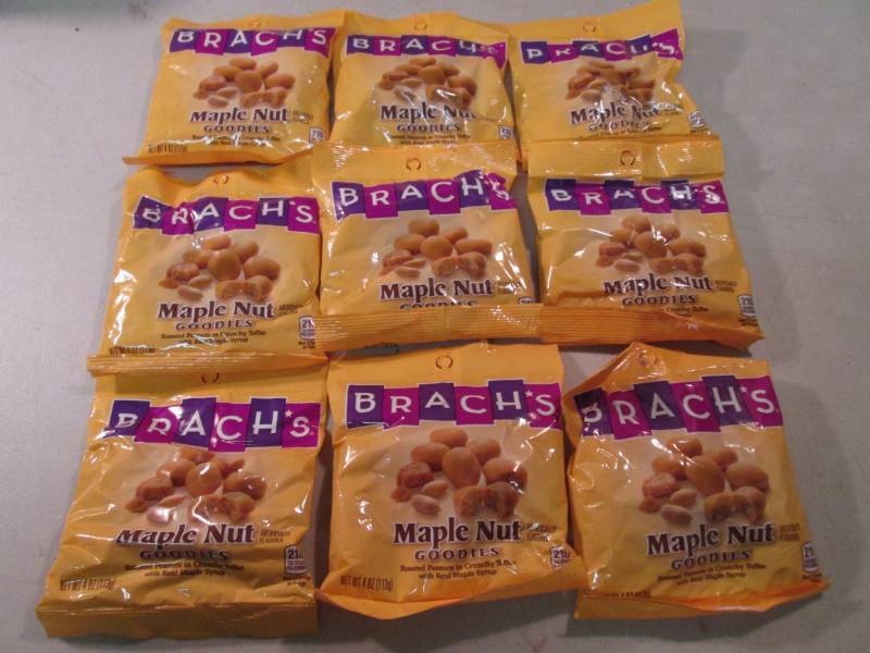 lot 224 image: 9 Bags of Brachs Maple Nut Goodies ...