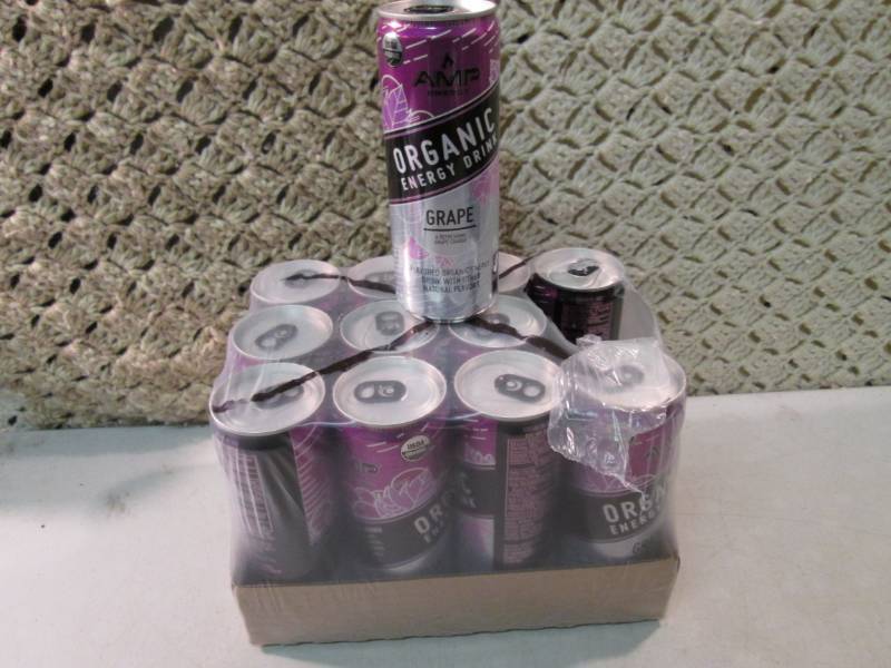 lot 227 image: 12 Pack of Amp Energy Organic Energ...