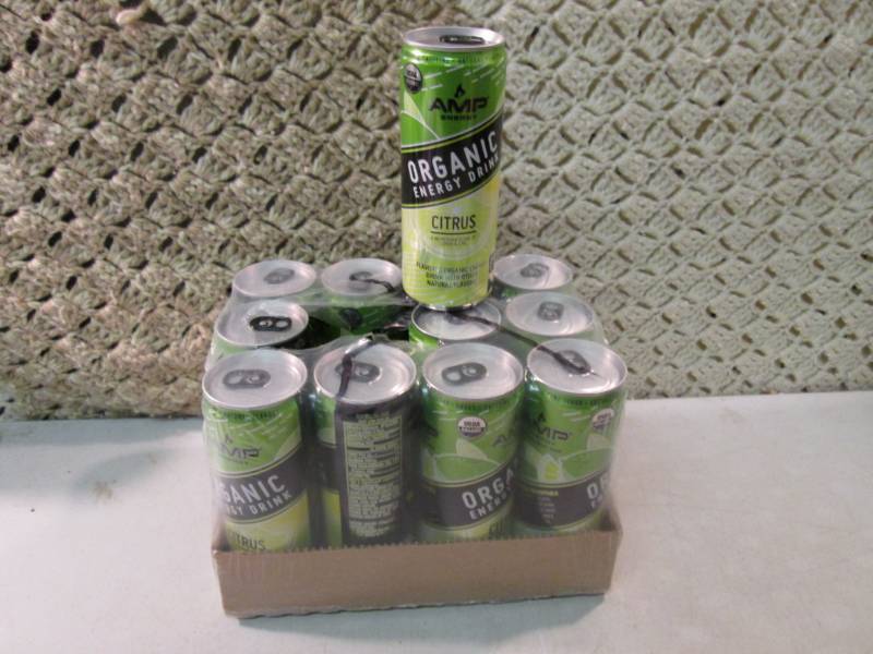 lot 228 image: 12 Pack of Amp Energy Organic Energ...
