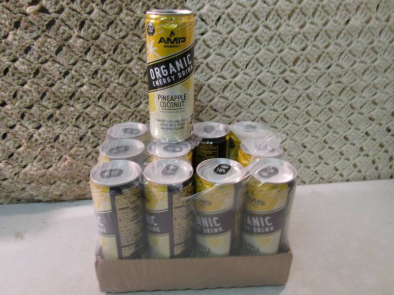 lot 229 image: 12 Pack of Amp Energy Organic Energ...