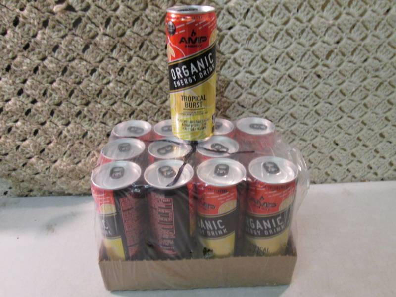 lot 230 image: 12 Pack of Amp Energy Organic Energ...