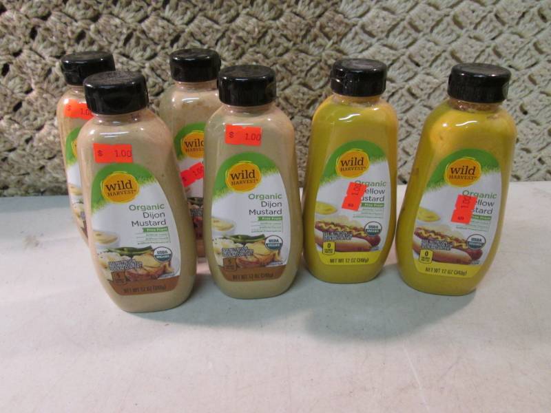lot 267 image: 6 Bottles of Organic Mustard 4 Dijo...