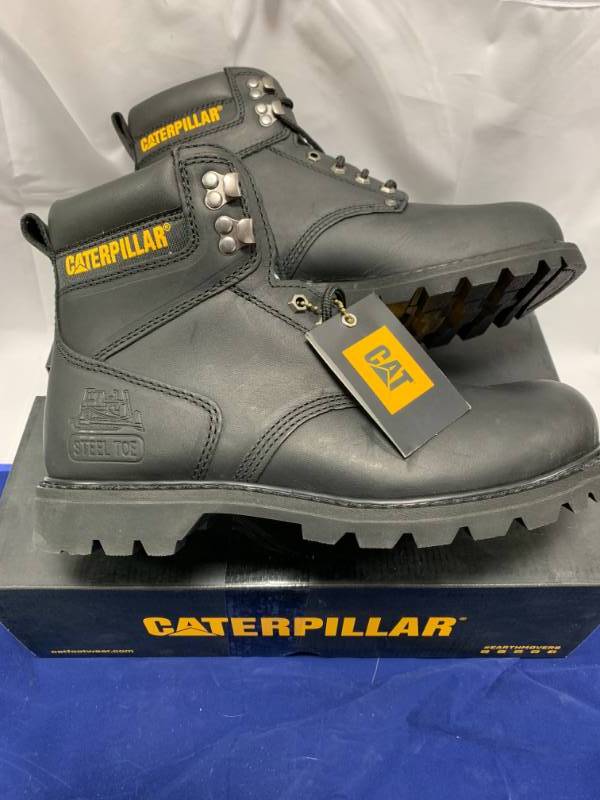 lot 15 image: Mens Caterpillar Steel Toe Work Boots size 10.5