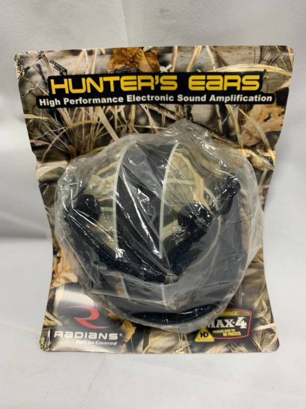 lot 25 image: Hunters Ears Radian Sound Amplification Headphones