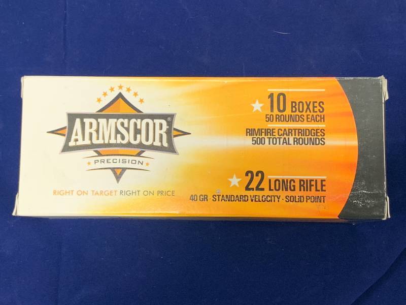 lot 27 image: 500 Rounds .22 Ammunition Ammo