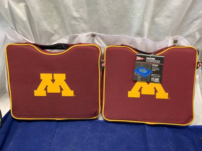 lot 59 image: Lot of 2 Minnesota Golden Gophers Seat Cushions