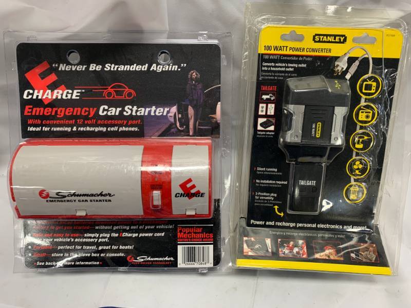 lot 72 image: Schumacher Emergency Car Starter & Stanley Tailgate Inverter