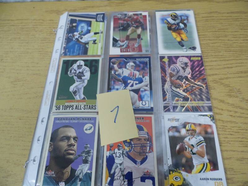 6 Pages of Assorted Sports Cards