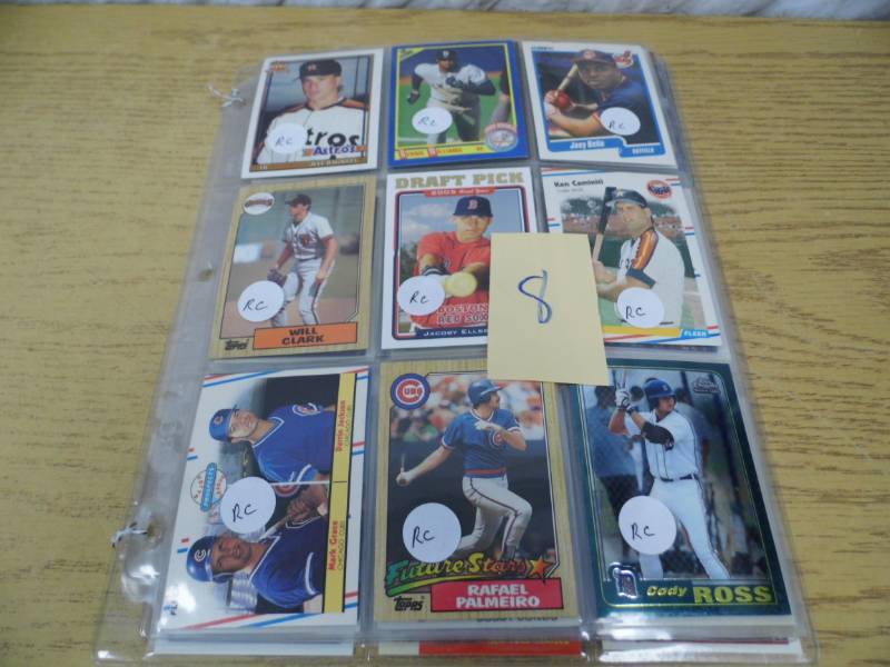 6 Pages of Assorted Sports Cards