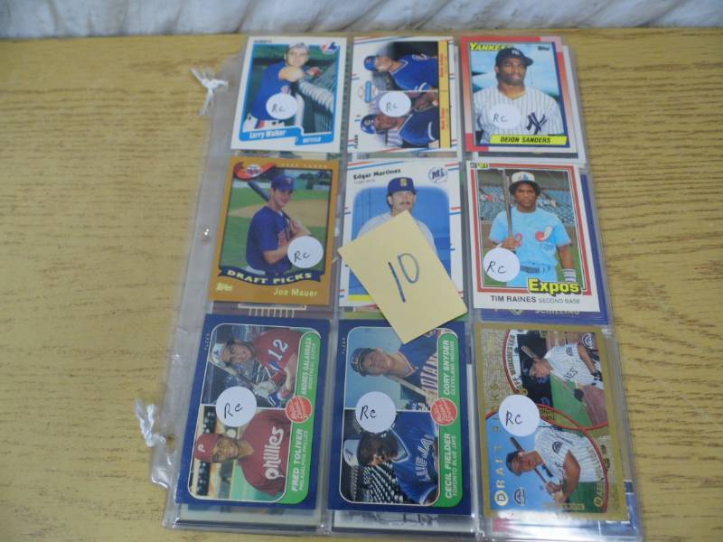 6 Pages of Assorted Sports Cards