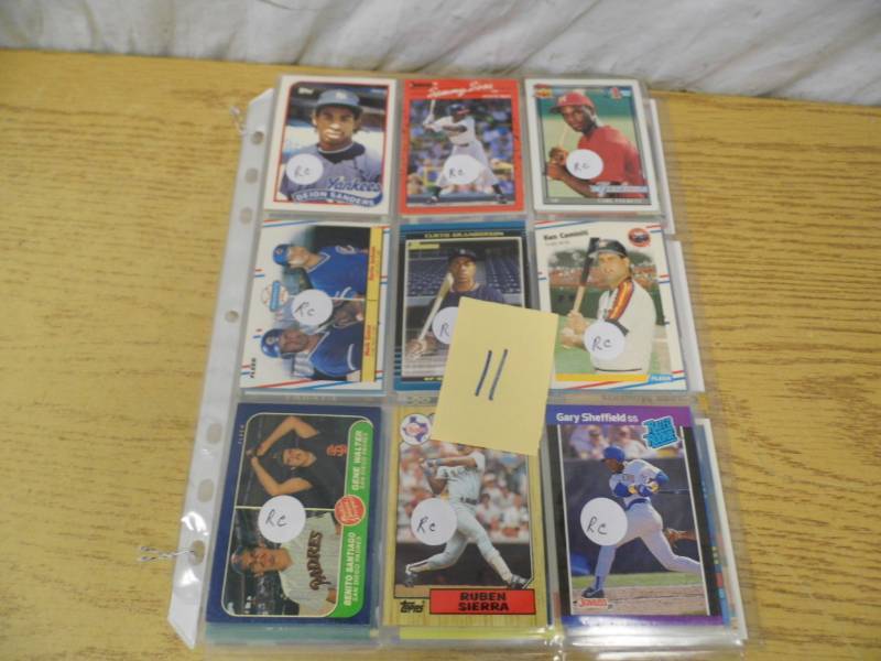 6 Pages of Assorted Sports Cards