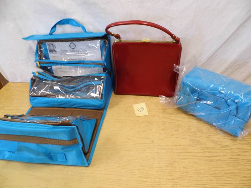 Lot of 2 New Beauty Cases - Vintage 1950s Purse