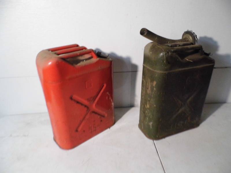 lot 57 image: Metal GasWater Cans