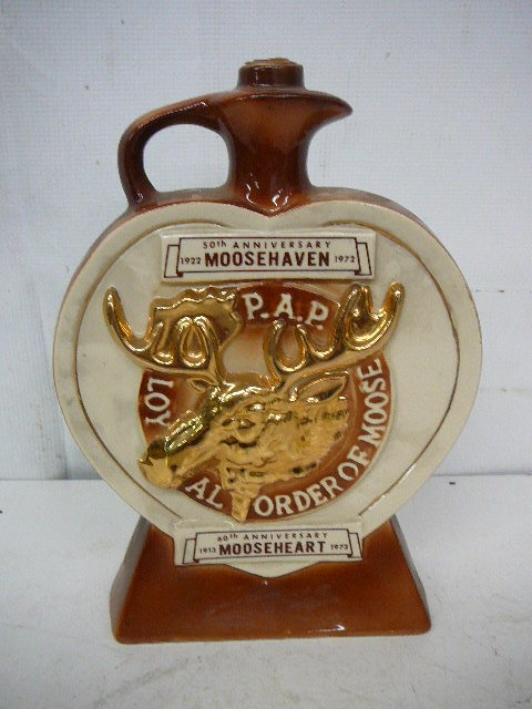 Moose Heart Ceramic Decanter