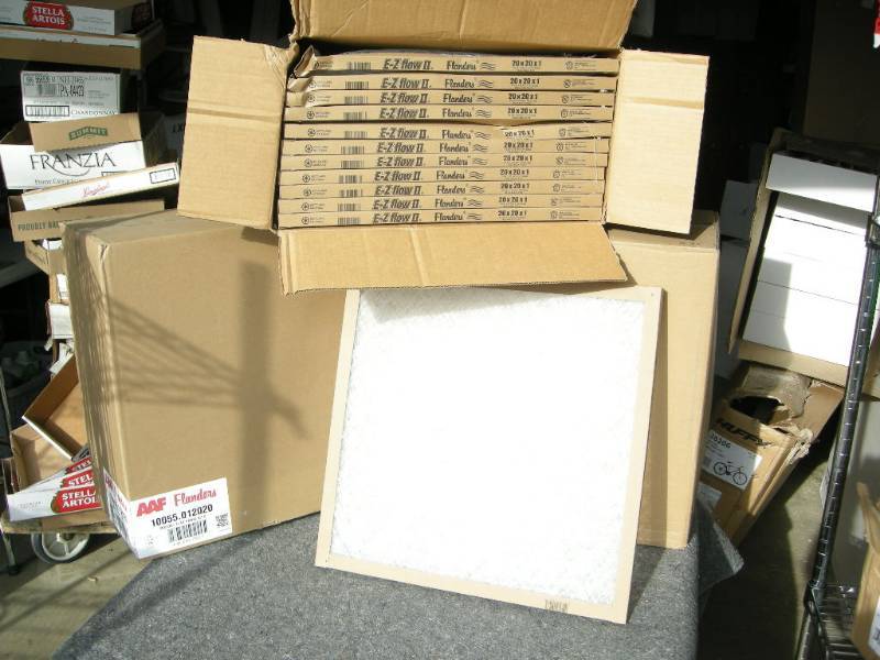 lot 25 image: 3 Cases Flanders 20x20x1 Furnace Filters