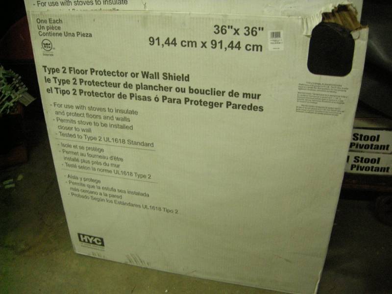 lot 39 image: Fireplace FloorWall Protector Stoveboard