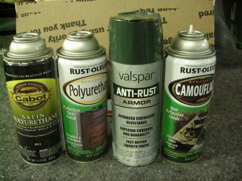 lot 54 image: Group Aerosol PaintVarnish Cans