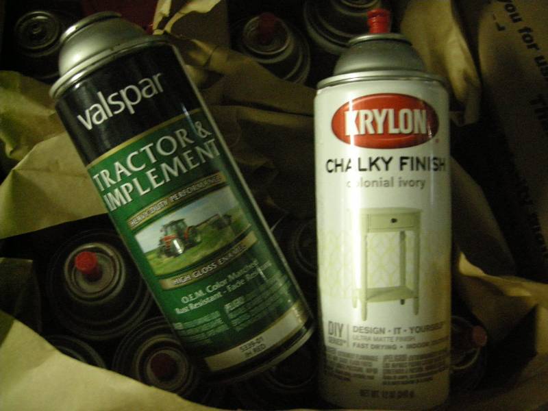 lot 61 image: Group Aerosol Paint Cans