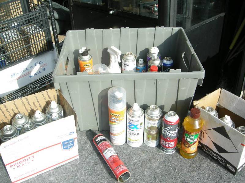 lot 126 image: Variety Sprays, Oils, Lubricants, Black Jack