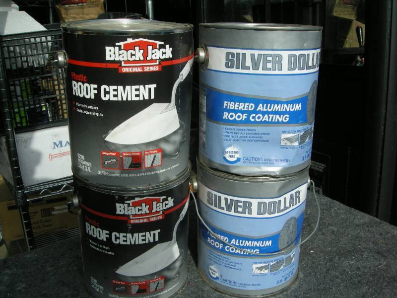 lot 129 image: 4 Gallons Roof CoatingCement