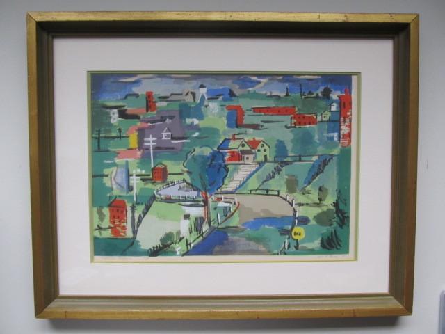 lot 24 image: Signed & Dated 1941 Hand Colored Lithograph - William Fortune Ryan