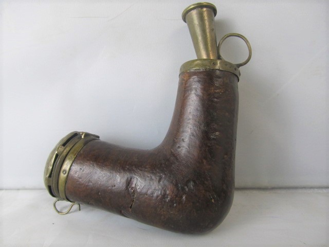 lot 47 image: Early Antique 19th Century Smoking Pipe wSterling Mounts