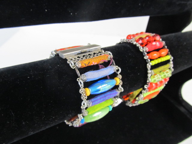 lot 83 image: 2 NEW Signed AYALA BAR Hand Made Bracelets