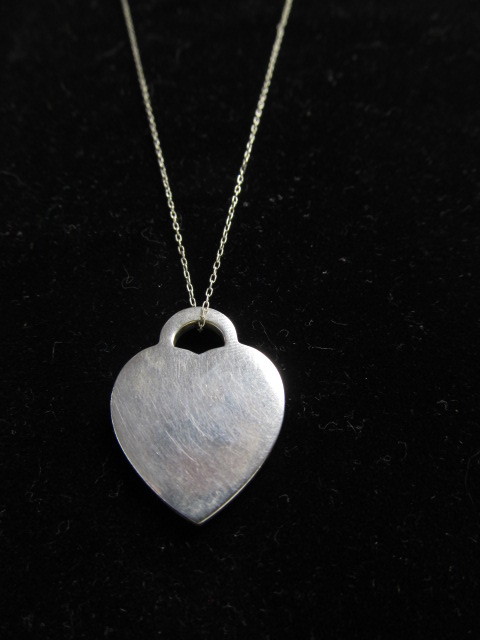 lot 14 image: Genuine TIFFANY Sterling Silver Pendant Necklace