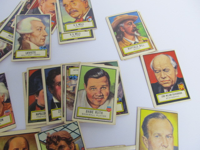lot 162 image: 1952 Topps LOOK N SEE Trading Cards