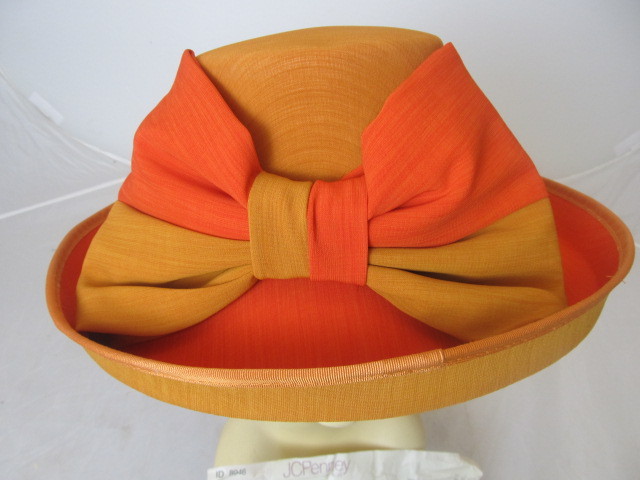 lot 24 image: NEW Womens GLORY NYC 2-Toned OrangeGold Hat