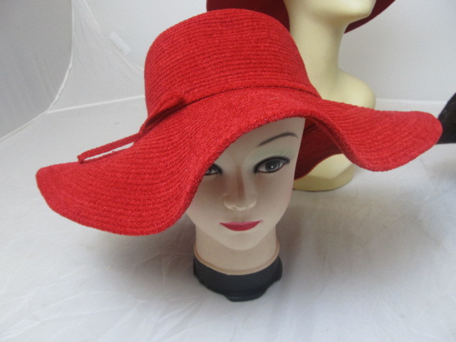 lot 13 image: Set of 3  Womens Fancy Hats w tags.