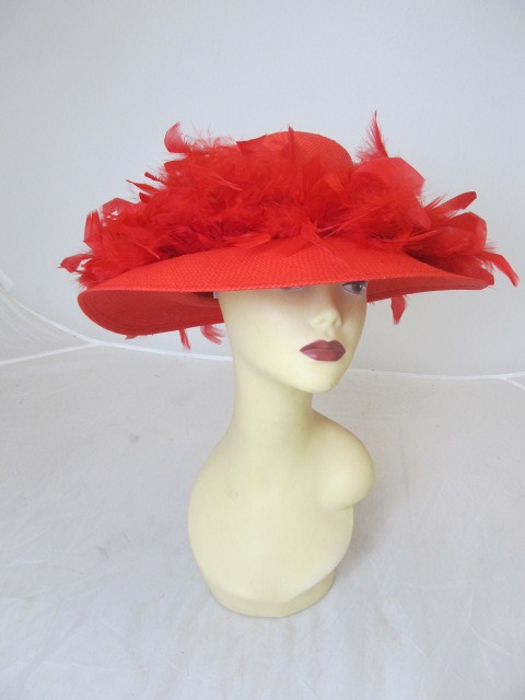 red fancy hats