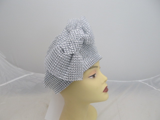 lot 53 image: Brand New Metallic Beaded ASHRO Ladies Church Hat