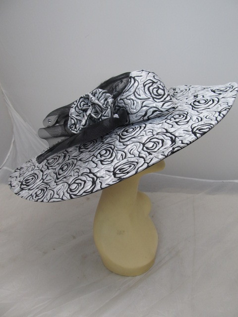lot 70 image: BRAND NEW Beautiful New ASHRO Womens Fancy Hat - Metallic w Floral Pattern 