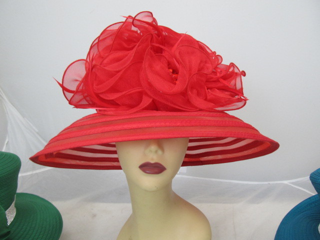 lot 78 image: Large Group of Fancy Womens Church Hats - including ASHRO, Tuscany - Some NEW