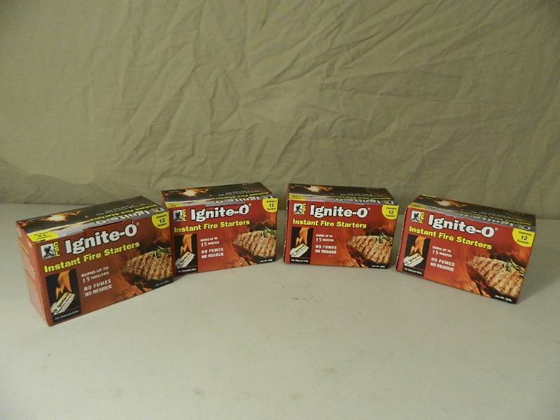 lot 5 image: 4 New Boxes of Ignite-O Fire Starters