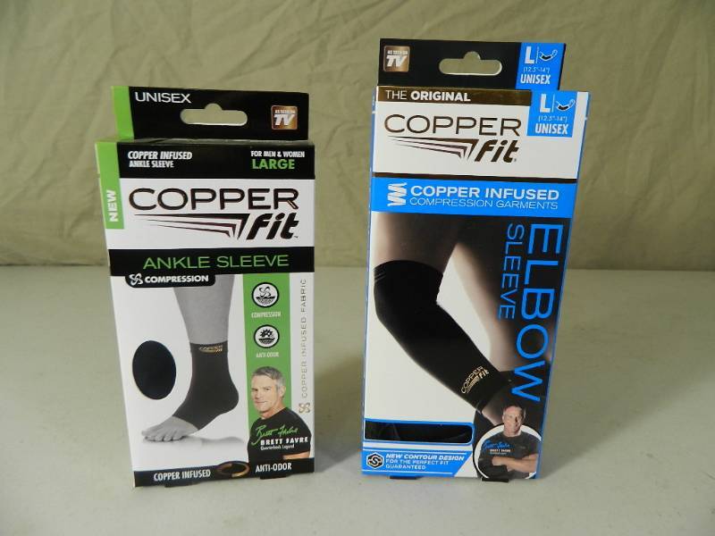 lot 10 image: 2 New Copper Fit Sleeves