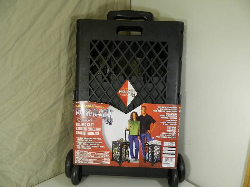 lot 60 image: New Pack N Roll Mesh Folding Cart