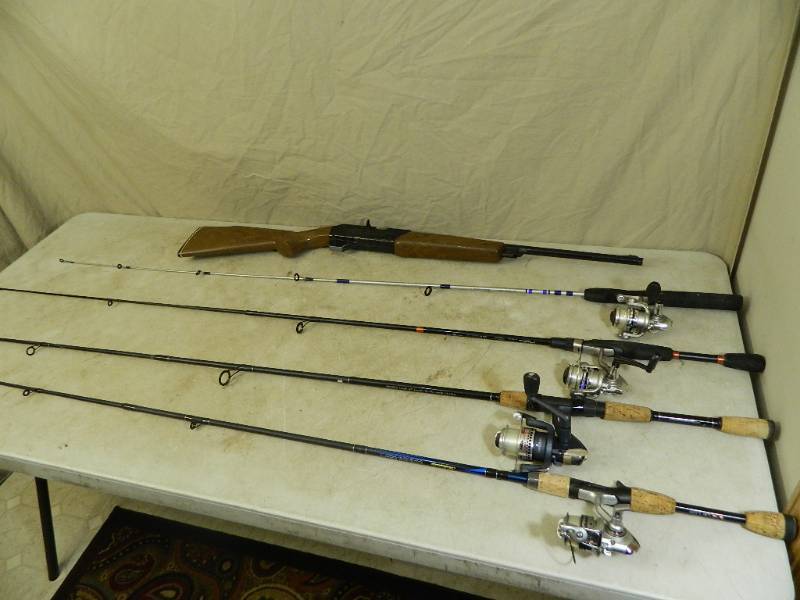 lot 73 image: Fishing Rods and Daisy Pellet Gun
