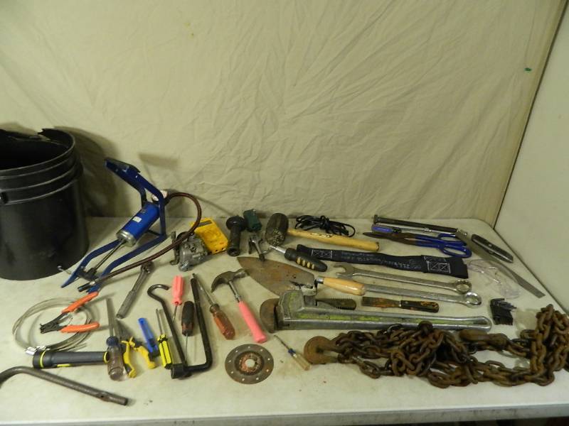 lot 107 image: Tools, Chain, and More