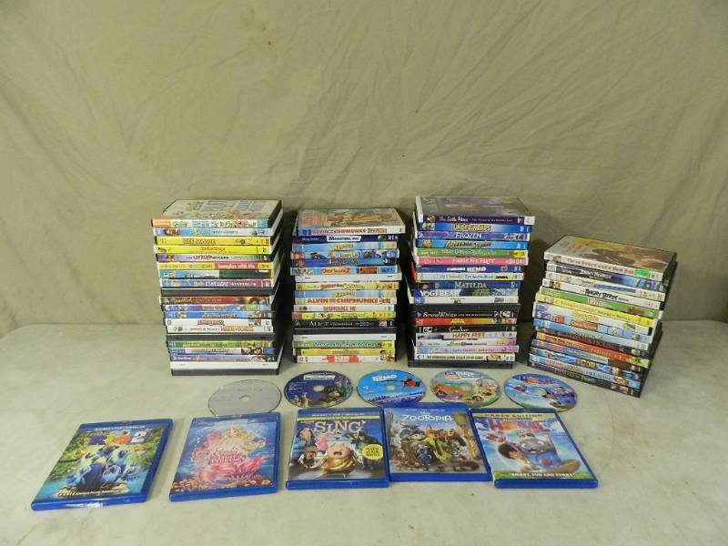 lot 131 image: Over 80 Kids Dvds